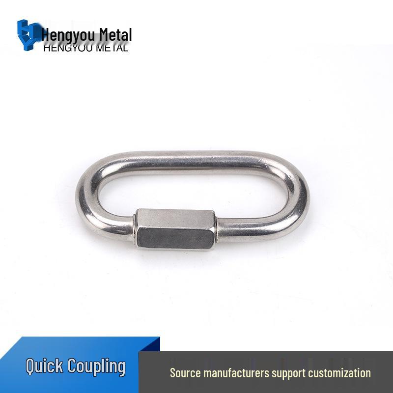 304 Stainless Steel Quick Link Carabiner Ring M3.5-M12