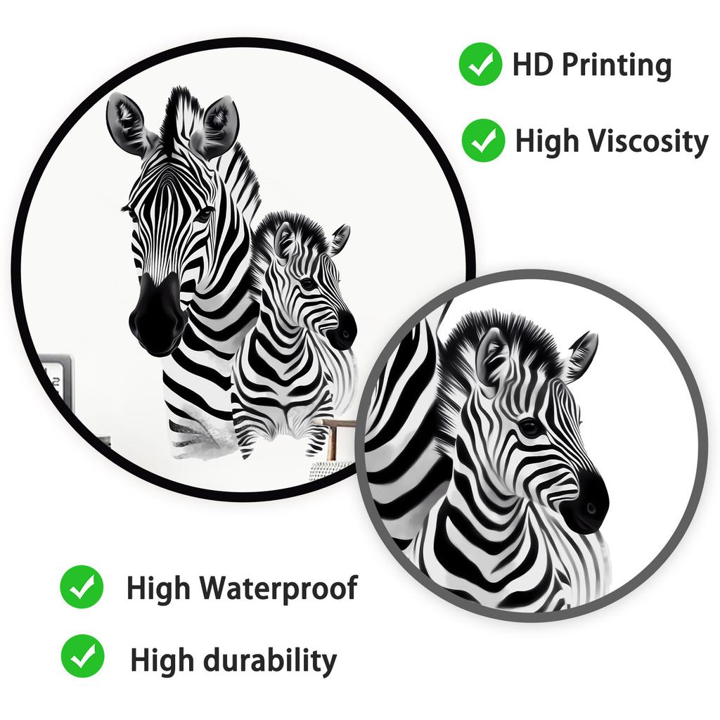 Cartoon Panda Löwe Zebra Tier Tapete Selbstklebend Abnehmbar für Kinderzimmer Kinderzimmer Schlafzimmer Wohnzimmer