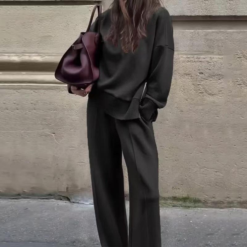 IHUASU Costumes pantalons décontractés à manches longues pour femmes