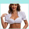 Das Münchner Oktoberfest Kostüm Weißes Polyester Traditionelles Kleid Für Damen