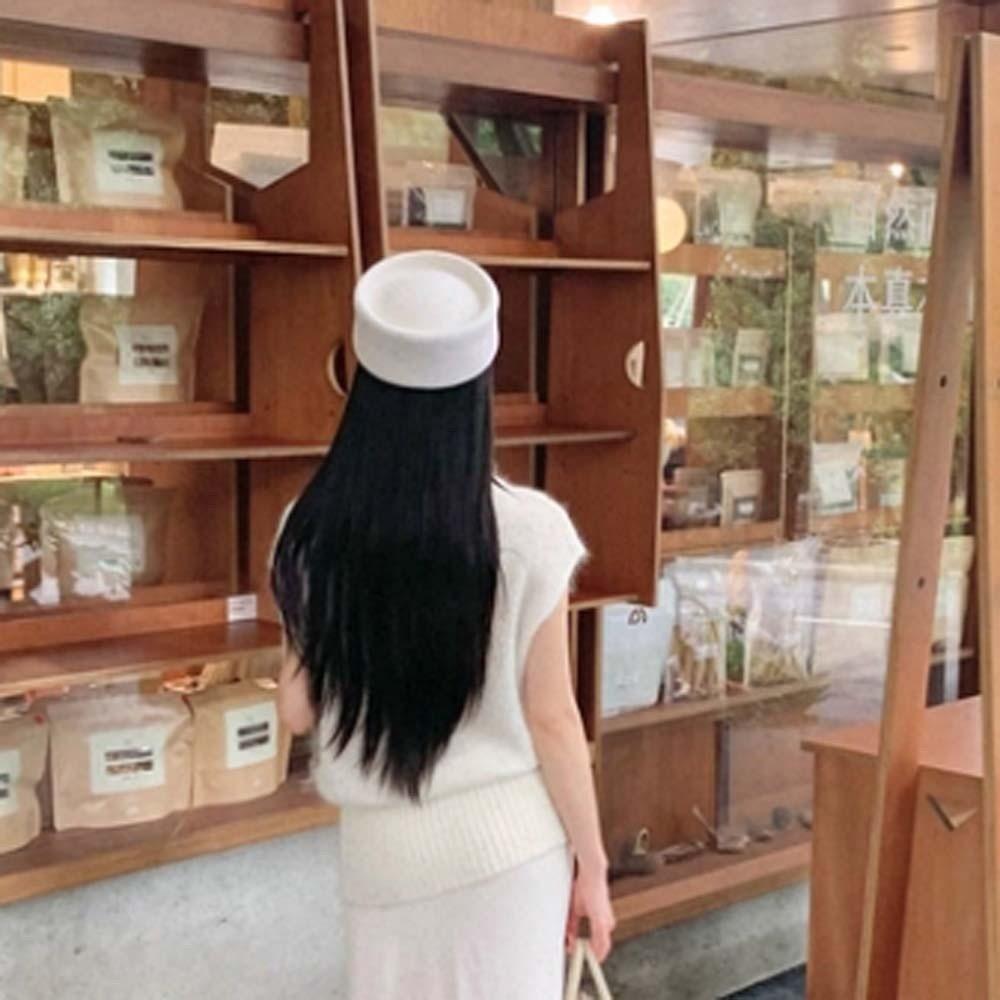 French Style Pillbox Hat Vintage Looking Formal Hat Airline Stewardess Caps  Performances