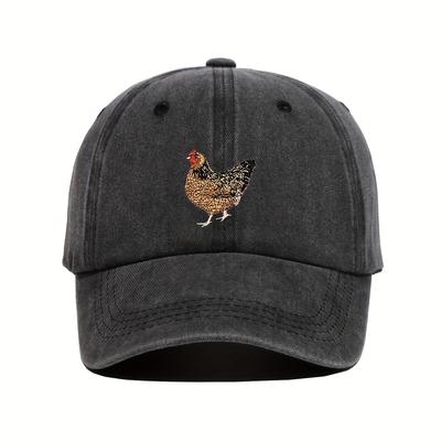 1pc Chicken Print Baseball Cap Adjustable Breathable Lightweight Material Perfect for GolfAppropriate for Any Season