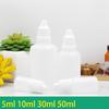 Botellas gotero exprimibles de plástico vacías de 5 ml/10 ml/30 ml/50 ml Gotero para líquido de ojos Recargable para gotas para los ojos