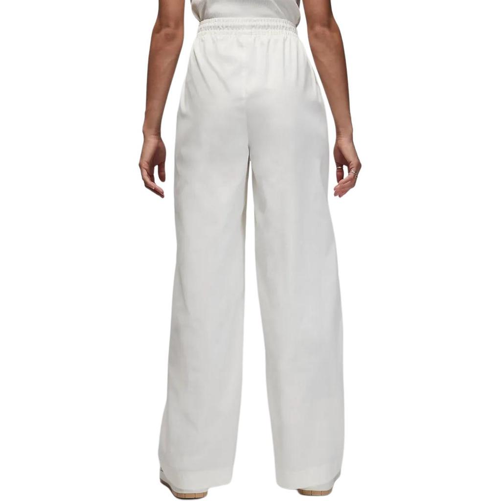 Jordan Relaxed Solid Drawstring Straight Leg Pants Women Bottoms White FB5123-133