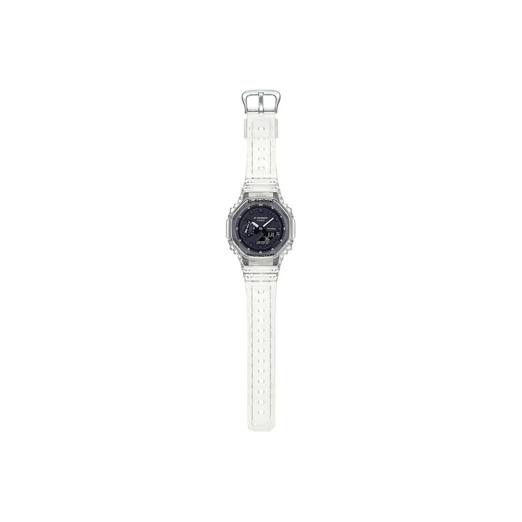 CASIO Custom Collection Quartz Movement Resin Strap Watch Unisex Black Dial GA-2100SK-7A(Watch3--)