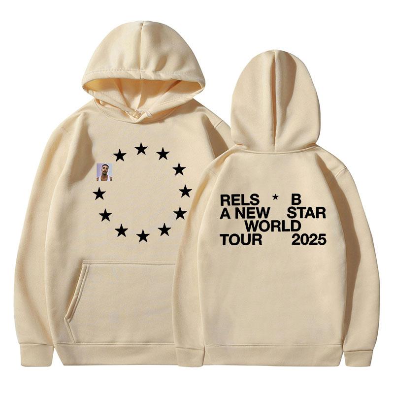 

Rels B A New Star World Tour 2025 Merch Hoodies Men s Women Clothing Fashion Hip Hop Sweatshirts Popular Long Sleeve Pullovers 3XL