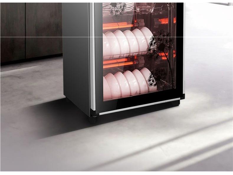 Compact Vertical Dish Drying Cabinet for Tableware and Utensils