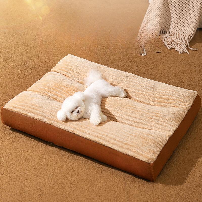 Hundehütte Winter Warme Hundematte zum Schlafen Hundebett Abnehmbare und waschbare Katzenhütte Schlafmatte Winter Kleine Hunde Haustierbedarf