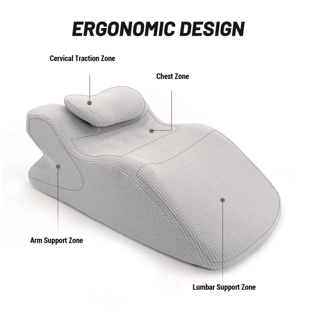 Prone Sleeping Pillow Memory Foam Bed Wedge Pillow Breathable Prone Position Pillow for Home Beauty Salon