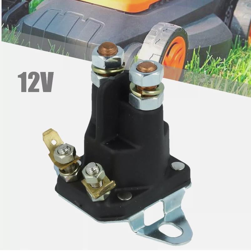 4pólový startovací solenoid pro mnoho sekaček na trávu Moun 18736100/0 12V