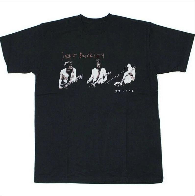 1994 JEFF BUCKLEY So Real Футболка, Винтажная 90-х Jeff Buckley Тур Концертная Футболка_ГОРЯЧАЯ Унисекс Футболка XXL