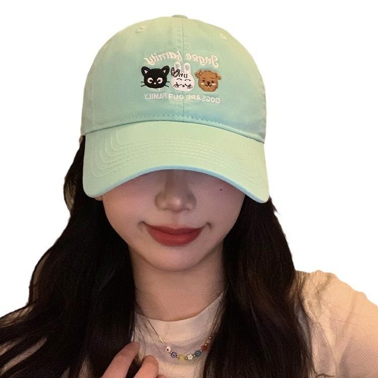 Stylish Green Embroidered Baseball Cap For Women And Men Adjustable Size Perfect For Spring