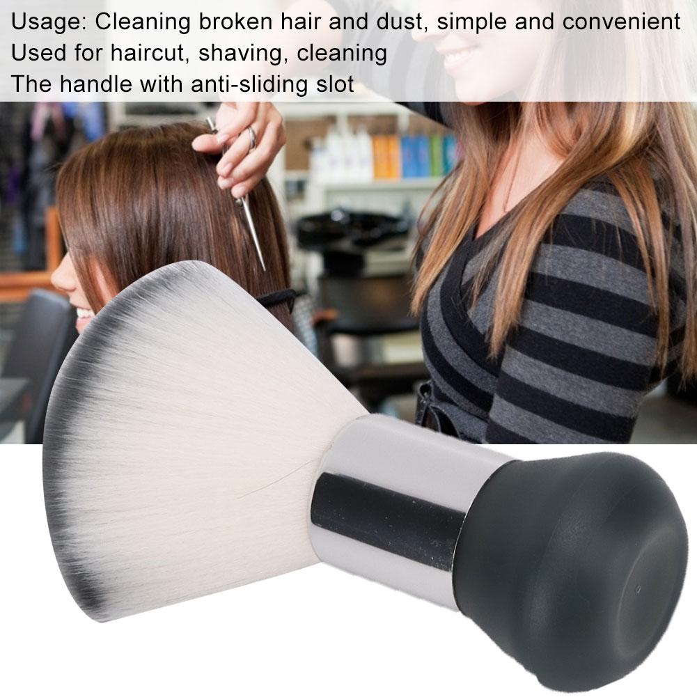 Broken Hair Sweep Brush Hairdressing Broken Hair Cleaning Brush for Barber ShopGray