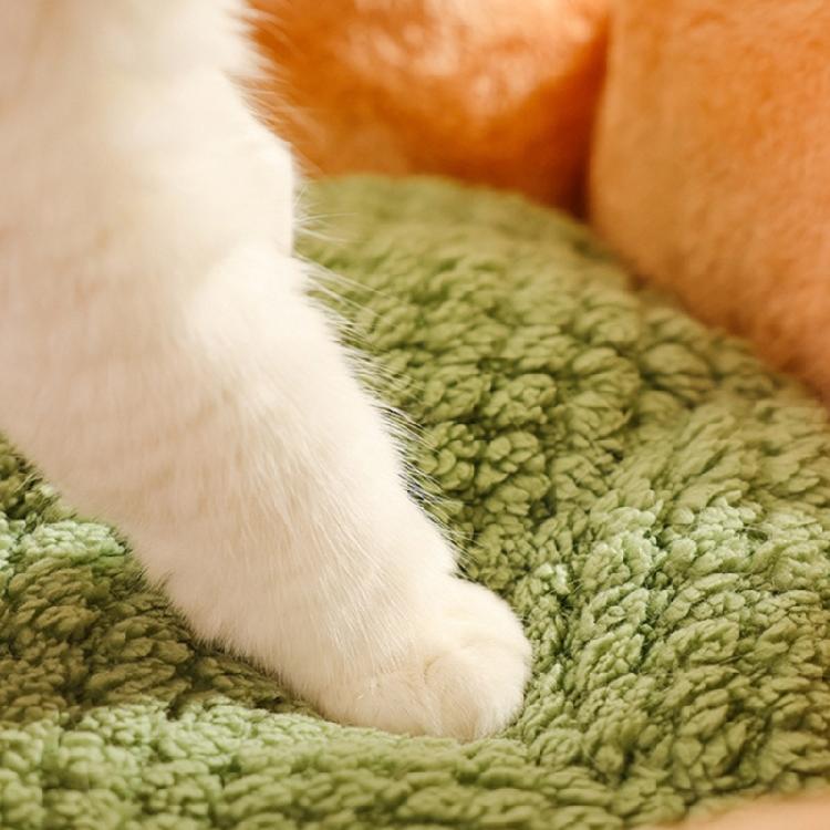 Hundebett mit abnehmbarem Kissen Elegantes rundes Bett für Haustier Indoor-Bett