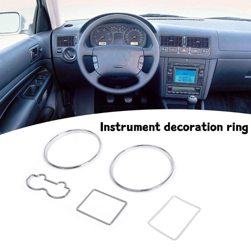 Speedometer Bezel Trim Speedometer Gauge Rings Trim for MKIV 1997-2003 Automotive Gauge Rings Bezel Set