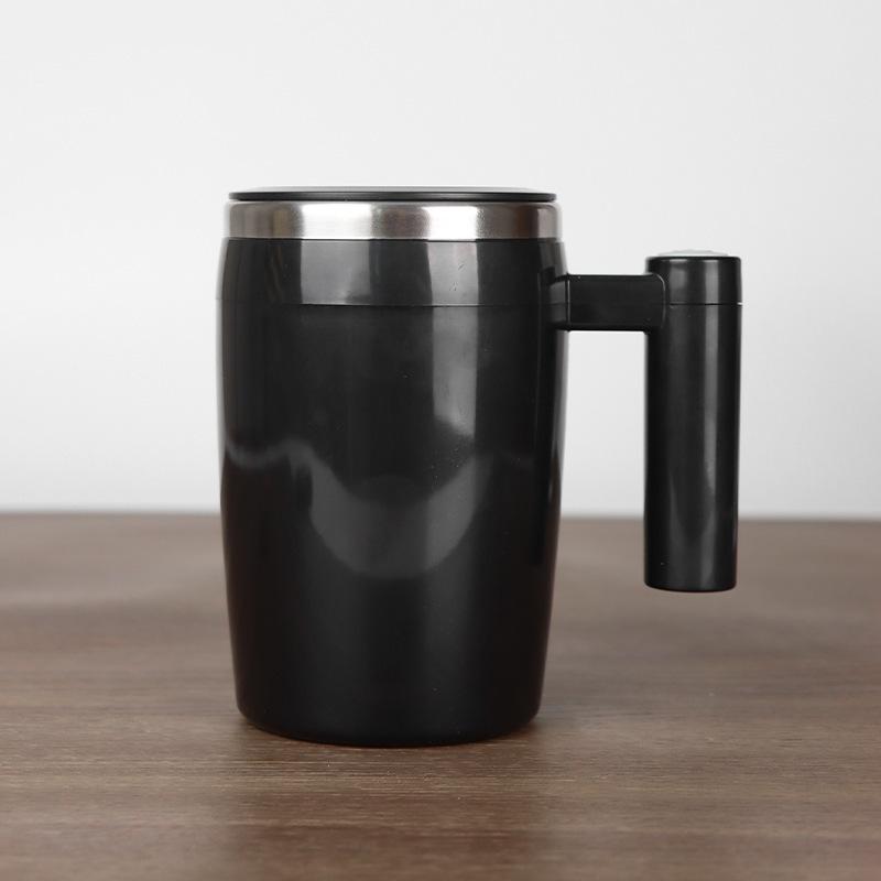 Rechargeable Stainless Steel Coffee Cup Electric Magnetic Stirring Insulated Travel Mug Portable Mixing Cup