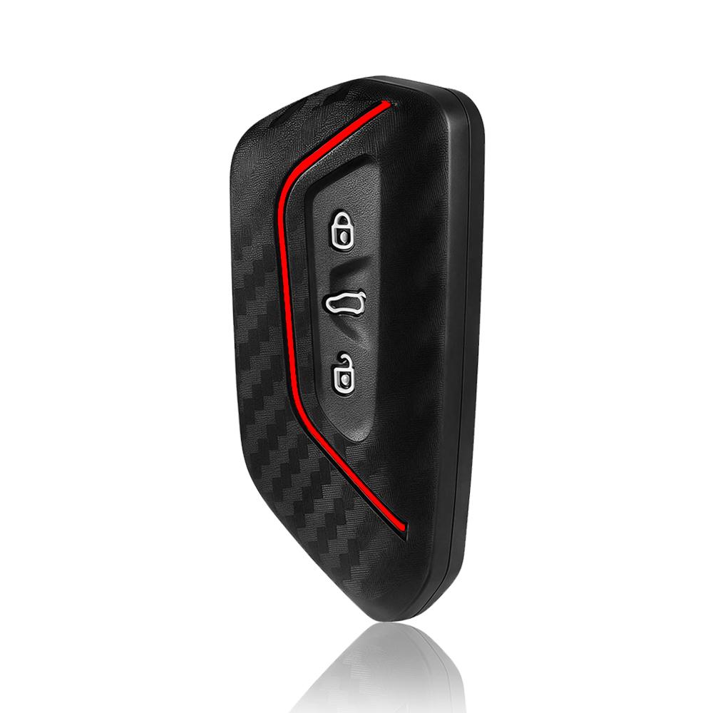 Car Key Case For Vw Golf 8 Mk8 Gti Gtd R Id3 Id4  Decoration Silicone Car Key Case Fob Holder Cover Trim Car Accessories