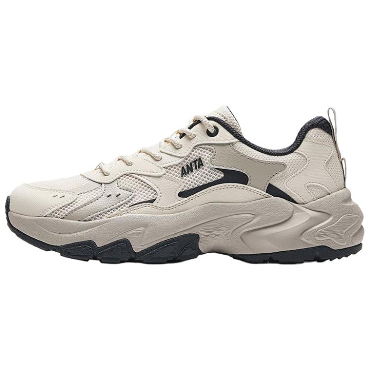 

New ANTA Starry Sea Chunky Sneakers Men s Low top Fish Belly White, Plain Mist Gray, Smoke Ink Gray 912538839-3 43