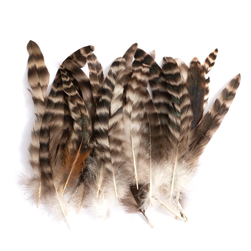 80 Natural Pheasant Feather Decorative Diy Jewelry Hair Accessories Material Cat Stick Toy Accessories