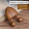 1pc Sandalwood Facial Acupressure Massager - Nose Wing & Full Face Eye/Temple Relaxation, Portable Ergonomic Skincare Device
