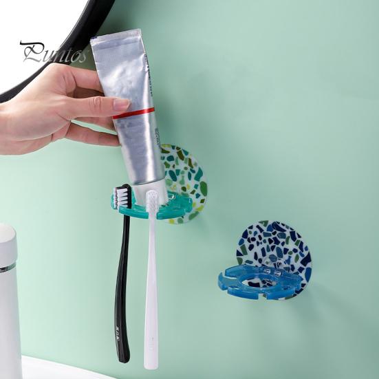 Zahnbürstenhalter Selbstklebend Wasserdicht ABS Zahnbürste Zahnpasta Ablage Badezimmer Organizer Werkzeuge für Zuhause