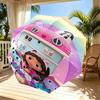 Gabby's Dollhouse Print Automatic Open Close Umbrella, Portable Foldable Umbrella, for Outdoor Commute Camping Trip, Ideal Birthday Gift
