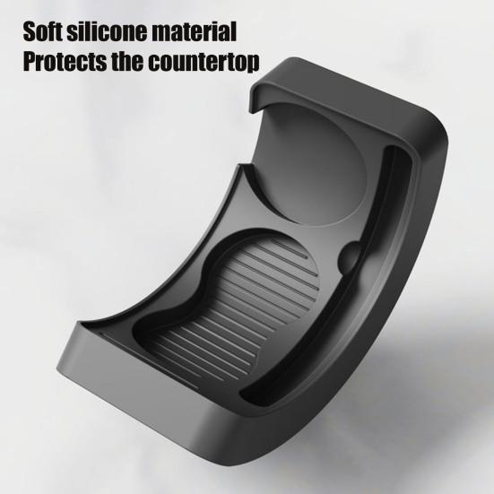 Coffee Press Powder Stand Coffee Tamping Pad Food-Grade Silicone Mat Smooth Non-Porous Surface Easy Clean Barista Tool