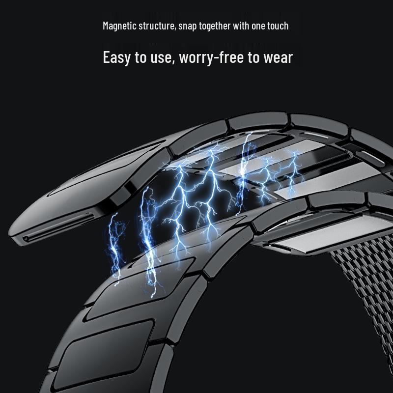 Apple Watch Stainless Steel Magnetic Strap - Compatible with iWatch and Ultra2