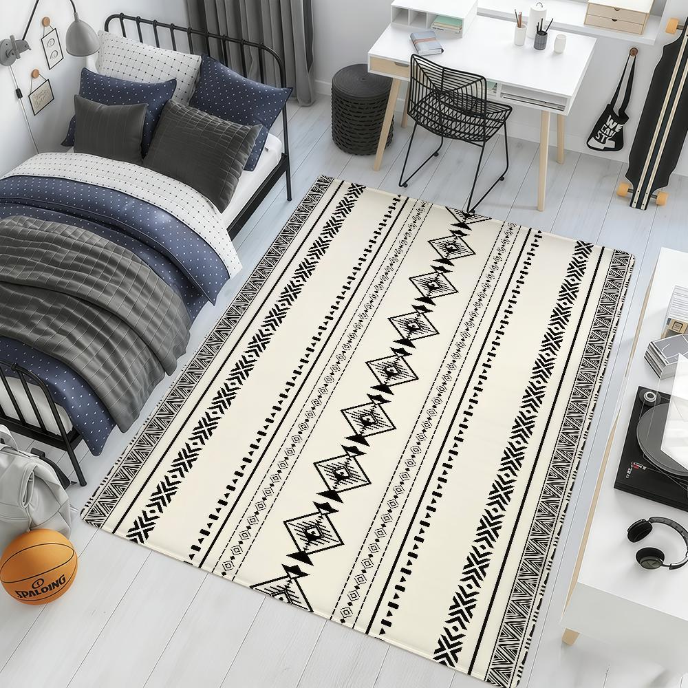 Bohemian Geometric Modern Ethnic Hogar Bedside Rug Kitchen Bath Floor Mat Hallway Balcony Carpet Entrance Doormat Decor Home