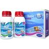 Kit D'entretien De Piscine - Chlore Rapid Shock 500 G - Algaecide Longue Durée 500 Ml - Bleu