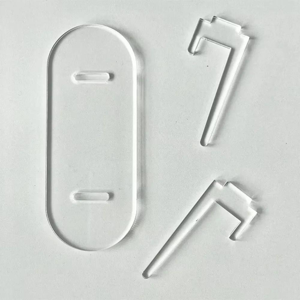 1pc Acrylic Clear Stand Acrylic Easel Display Stand Multi-functional Display Stand For Plate Cards