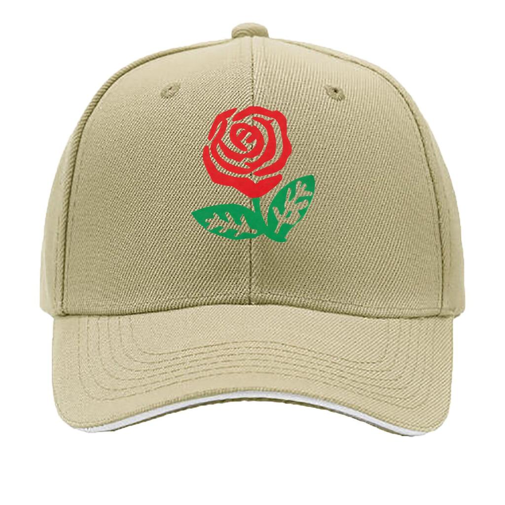 Green Leaf Rose Baseball Cap Breathable Adjustable Hat for Couples Lightweight YK Style Couple Ha Sandwich Baseball Cap