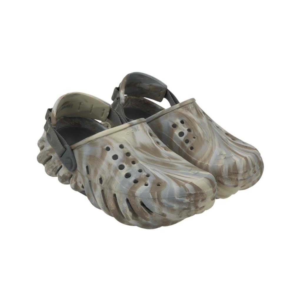 Crocs EVA Buborékos Csúszásgátló Lélegző Sport Szandál Uniszex Szandál Fehér Barna 208454-2Y3
