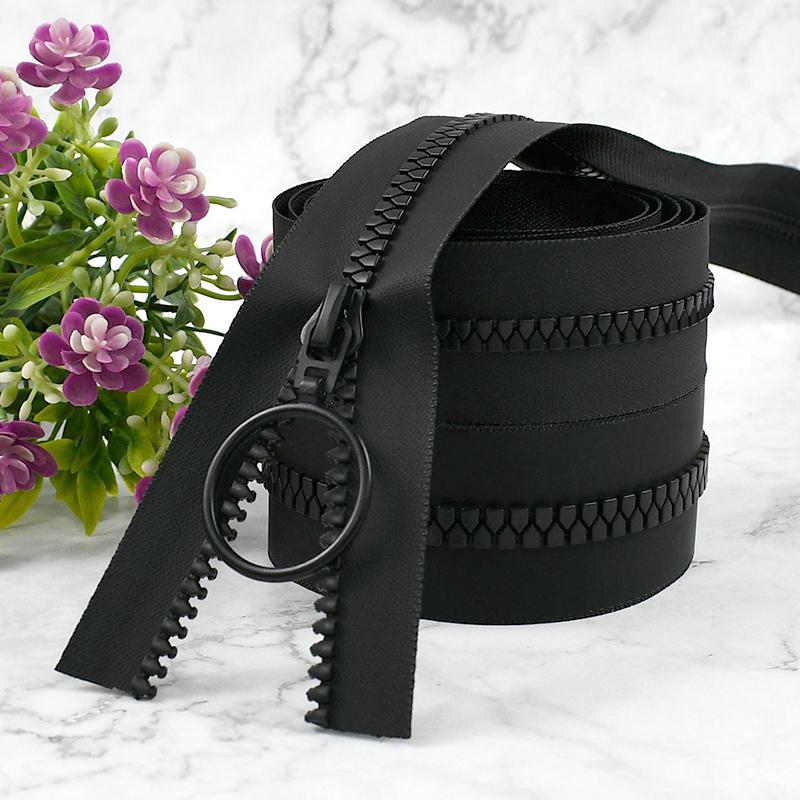 Meetee 1-5M 5# 8# Waterproof Resin Zippers with Zipper Puller Backpack Jacket Zip Sewing Garment Repair Kit DIY Accessories