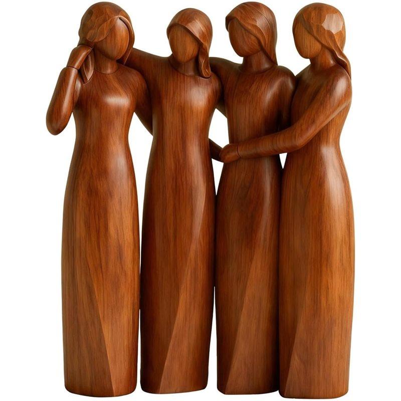 

ABJI-Resin Figurines 4 Sisters Friendship Statue-Birthday Gift For Women-Decoration Decoration Friend
