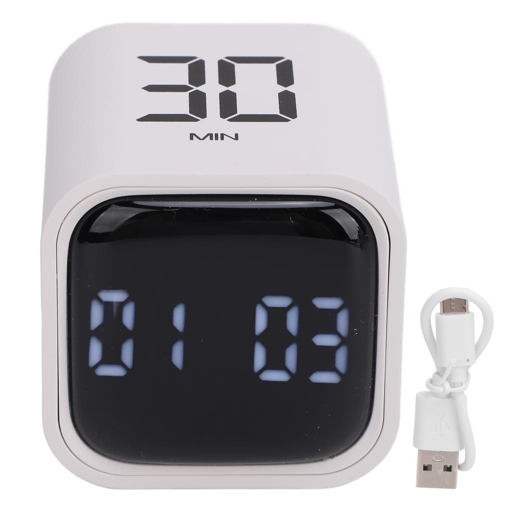 Timer Vibration Mode Type C Fast Charging Pause Function 5min 10min 30min 60min Timing Rotation Timer for Sports for Cooking
