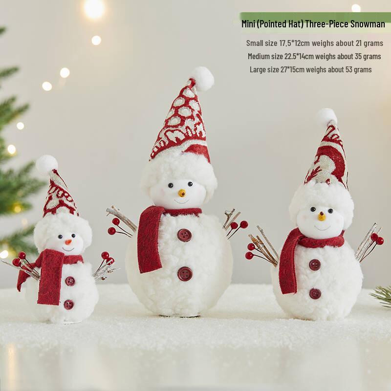 Christmas Snowflake Series: Snowman, Santa, and Reindeer Ornaments for Holiday Decor