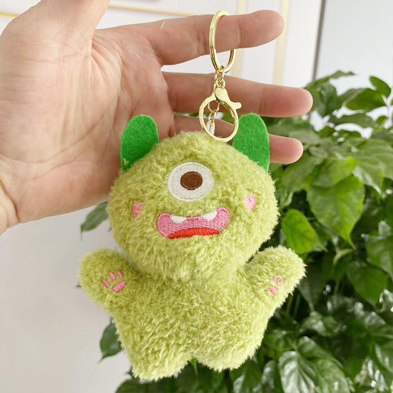 Monster Oneeyed Colorful Plush Toy Doll Keychain For Kids Bags Backpacks And