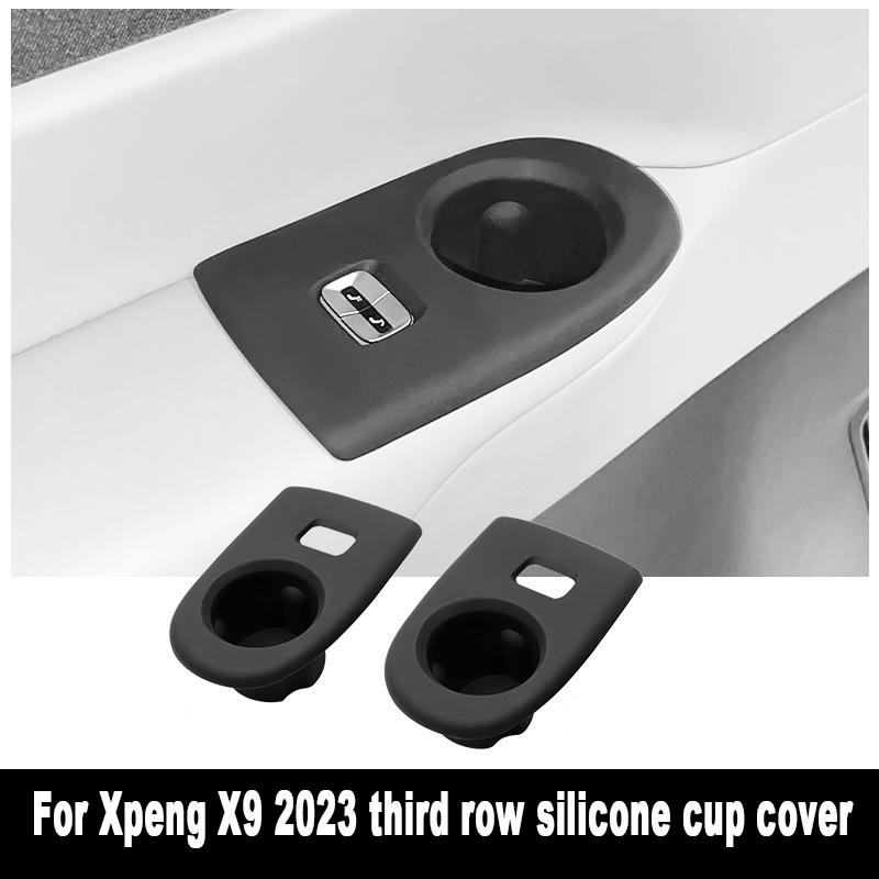 Center Console Storage Box for Xpeng X9 2025-2025 Cup Holder Dashboard Tray Organizer Tidying Black Car Interior Accessories TPE