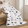 1 piece of double-sided flannel eyelash lipstick suitable for female blankets, digital printed sofa blankets, air conditioning