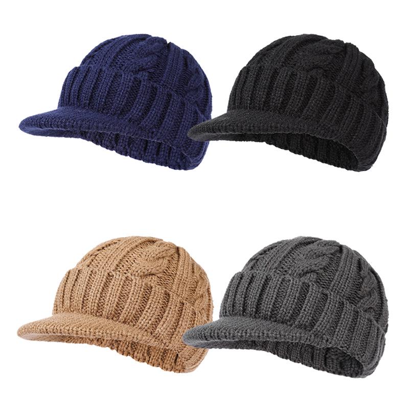 Unisex 2023 Winter Woolen Knit Hat with Ear Protection & Duckbill Design