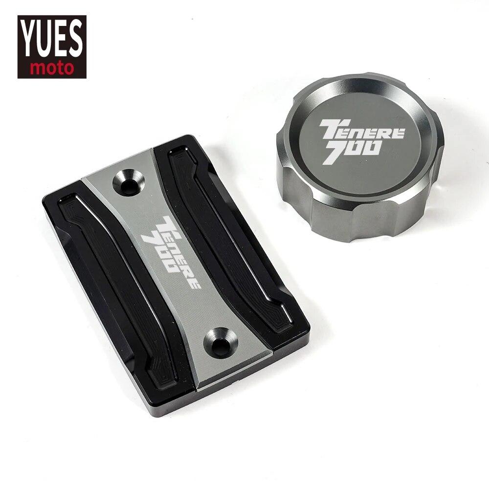 Motorcycle Accessories CNC Rear & Front Brake Fluid Reservoir Cap Cylinder Cove For YAMAHA TENERE 700 - XTZ 700