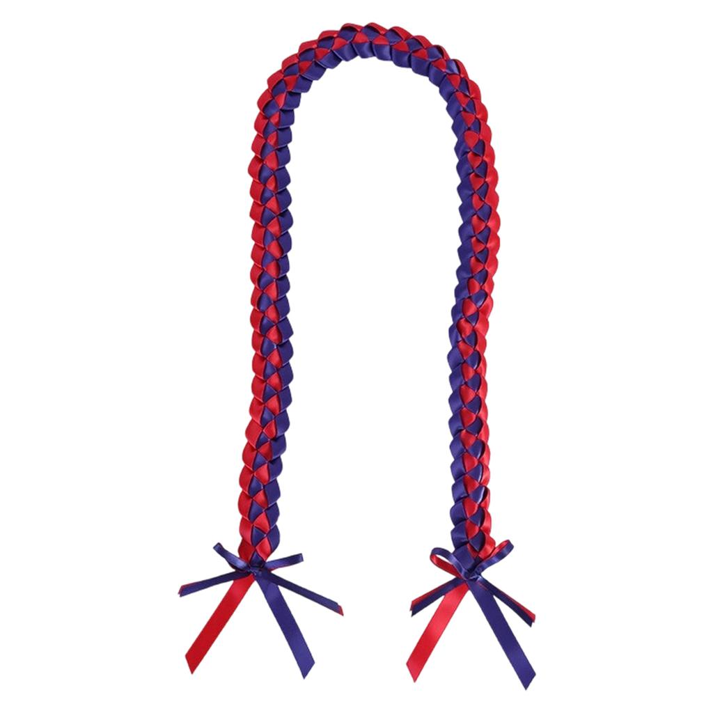 Handmade Ribbon Rope Class Of School College High School Graduation Double Necklace Leis Congratulation Party Gifts Bow Closure Jewelry For Women Men