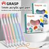 36/12 Color Glitter Effects Acrylic 1.0mm Gel Pen Large Capacity Student Writing Pen Painting Drawing School Supplies Stationery