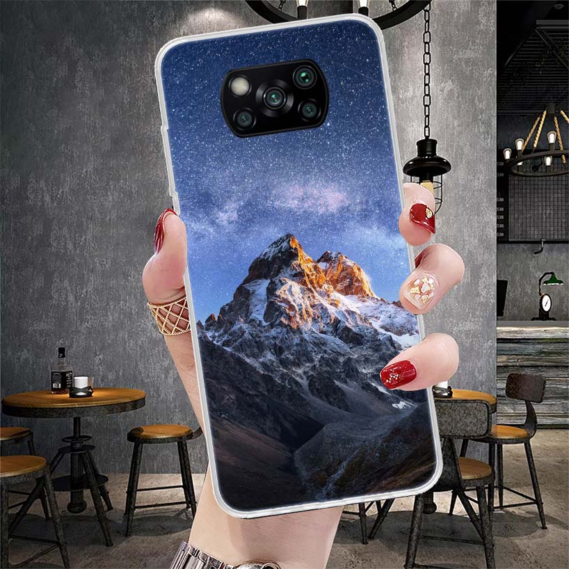 Mountain Peak Forest Soft Phone Case For Xiaomi Redmi 15C 15 13C 13 Poco X5 X6 X7 F7 Ultra M7 12C 12 10 10C 9C 9A 9T 9 Fundas Po