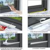 5M Self Adhesive Door Window Sealing Strip Home Door Window Sound Insulation Seal Film Door Swal Weather Strip