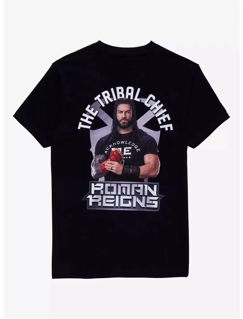 Roman Reigns Pattern T-shirt Printed Summer Luxury Brand Cotton Men's and Women's T-shirt Short Sleeves