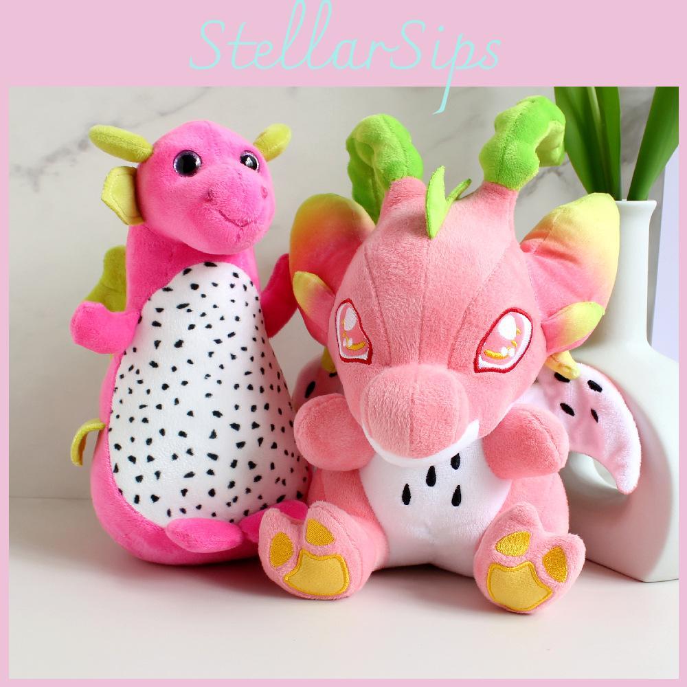 Dragon Fruit Macaroon Plush Toys Dinosaur Stuffed Doll Decoration Gift 20cm