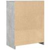 Bathroom Cabinet Concrete Grey 60 x 33 x 80 cm Wood Based Panel