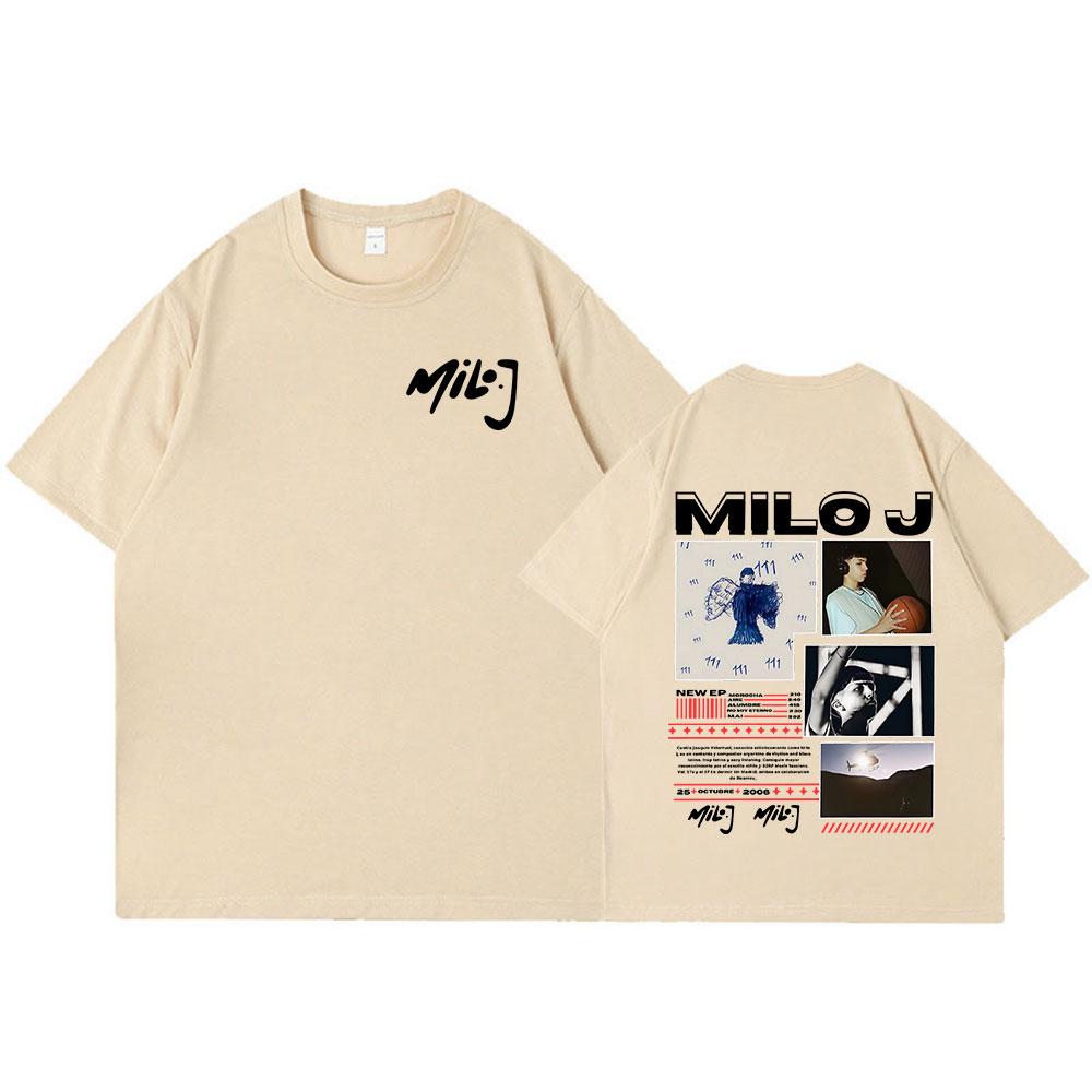 Rapper Milo J 111 166 Album Graphic T Shirt Unisex Women Fashion Hip Hop Tshirt Cotton Oversized Short Sleeve Tshirts Streetwear